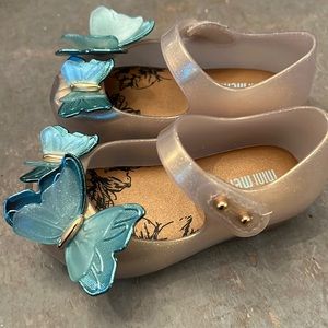 Brand new “Mini Melissa” little girl shoes size 5!